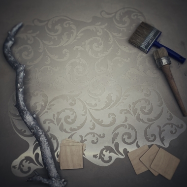 Трафарет - Изабелла без шва