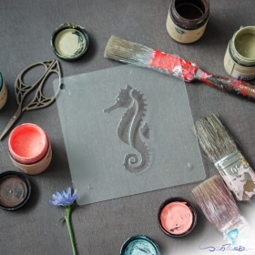 Трафарет - Морской конек