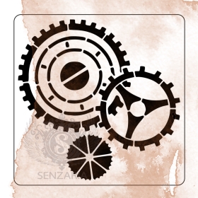 Трафарет - Шестеренки 3